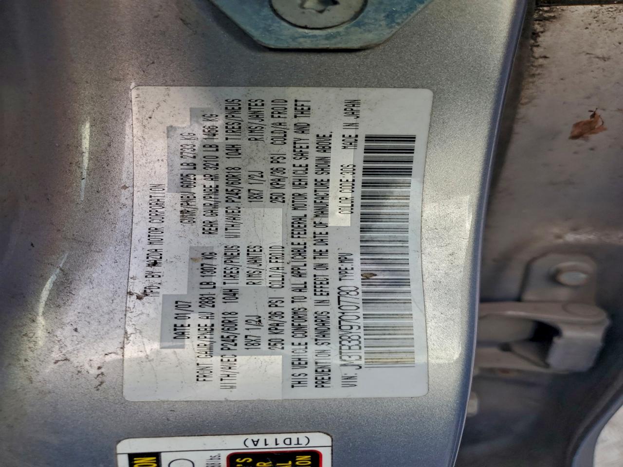2007 MAZDA CX-9 photo 13