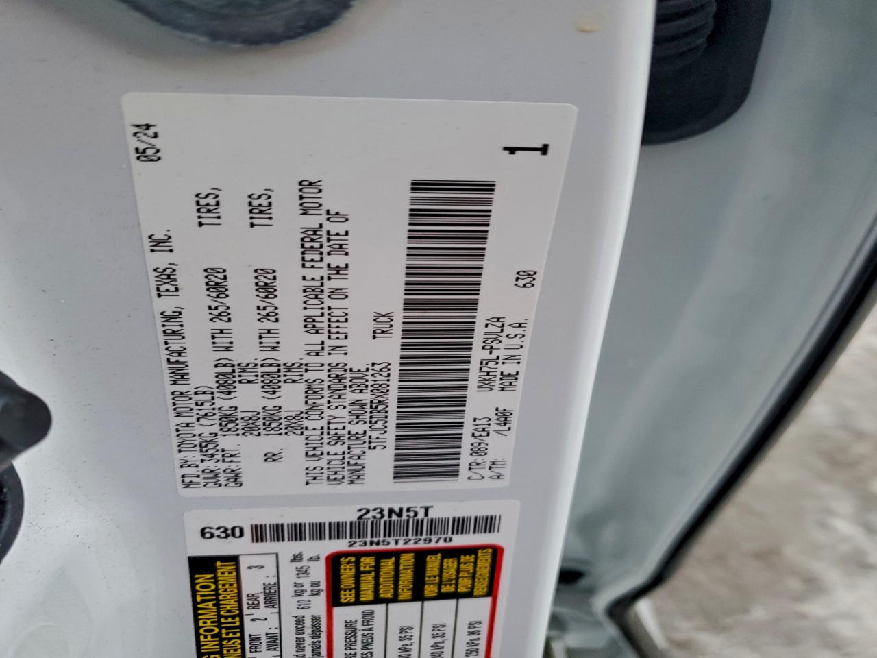 2024 TOYOTA TUNDRA LIMITED HV photo 12