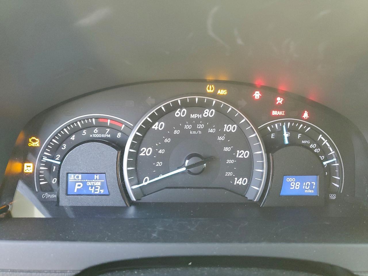 2012 TOYOTA CAMRY BASE photo 9