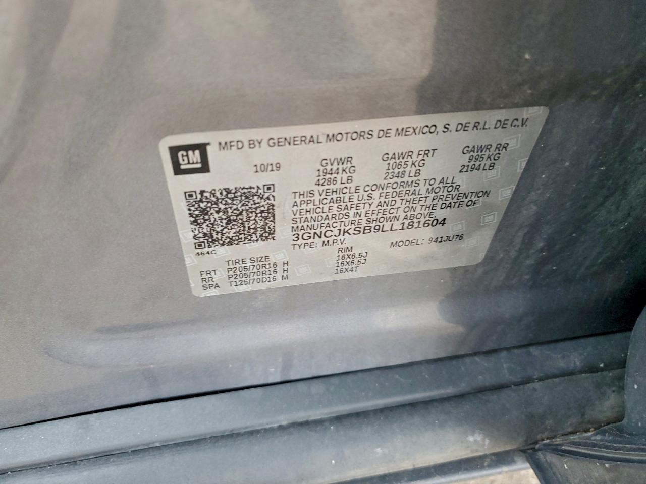 2020 CHEVROLET TRAX LS photo 13