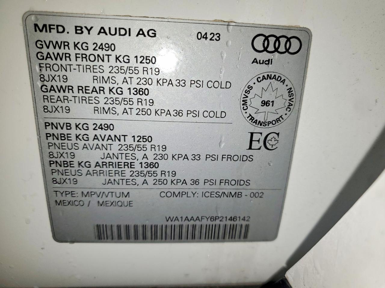 2023 AUDI Q5 KOMFORT 45 photo 13