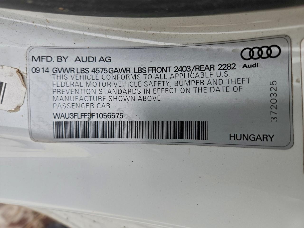2015 AUDI A3 PREMIUM PLUS photo 12