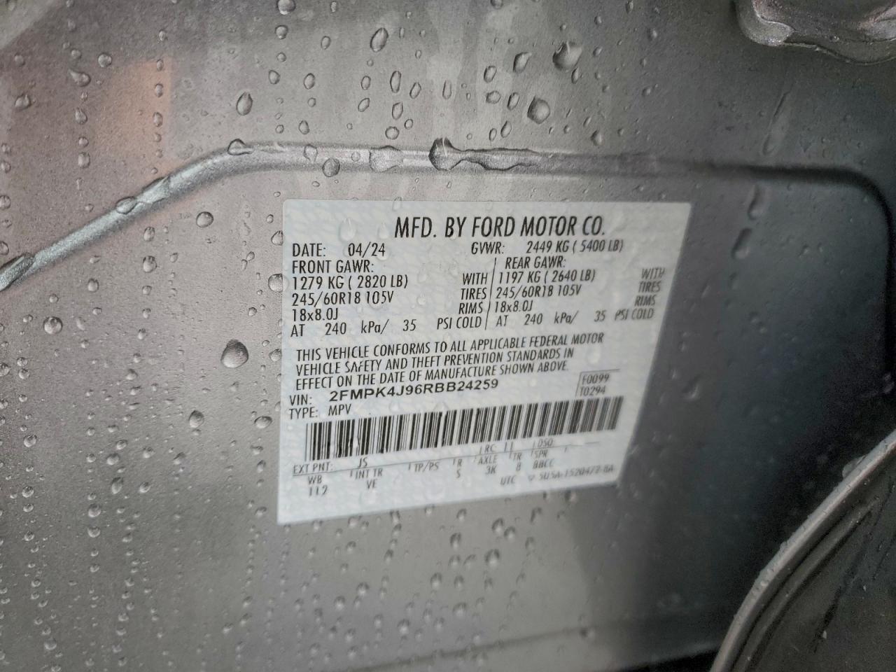 2024 FORD EDGE photo 14