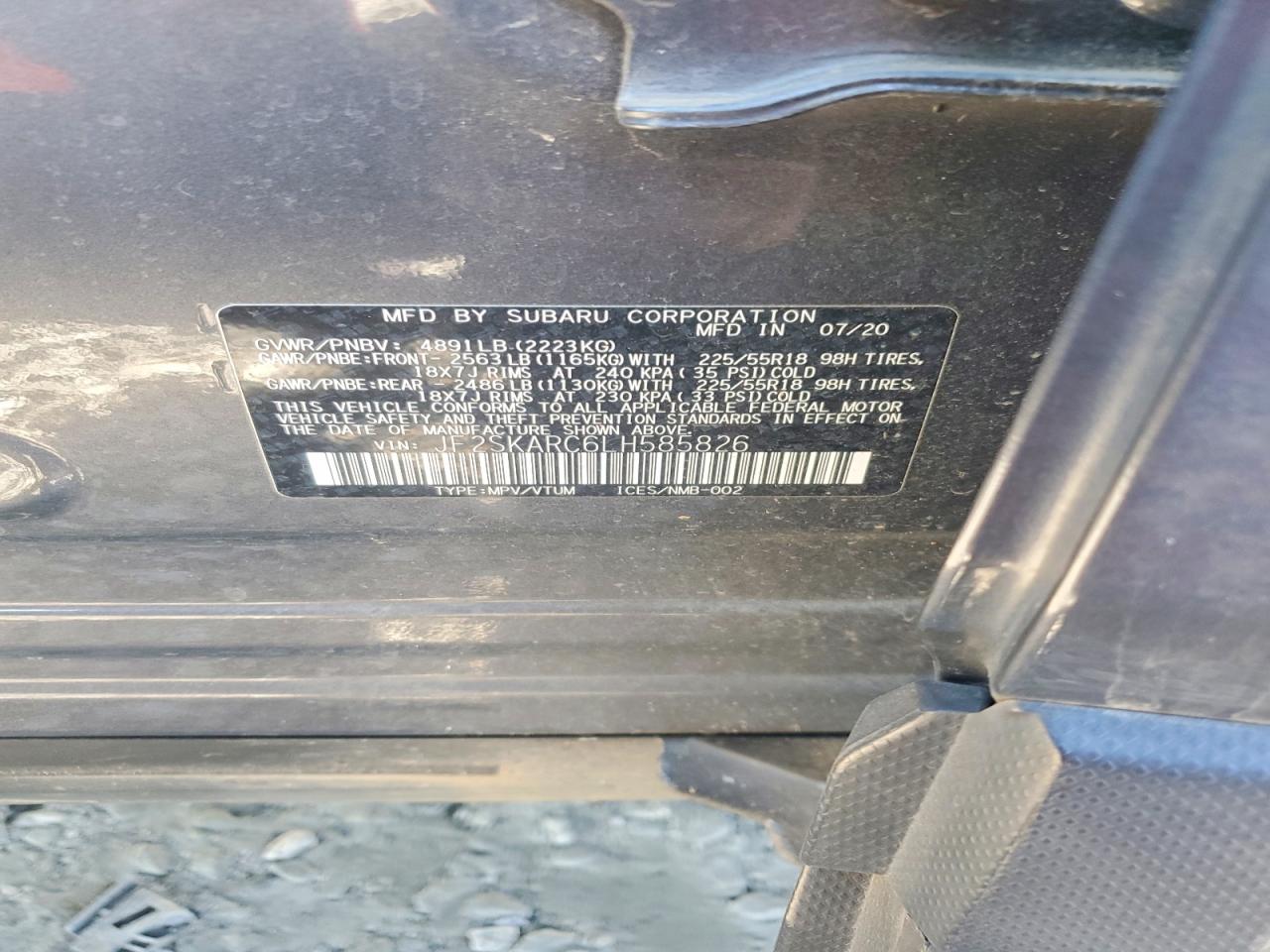 2020 SUBARU FORESTER SPORT photo 12