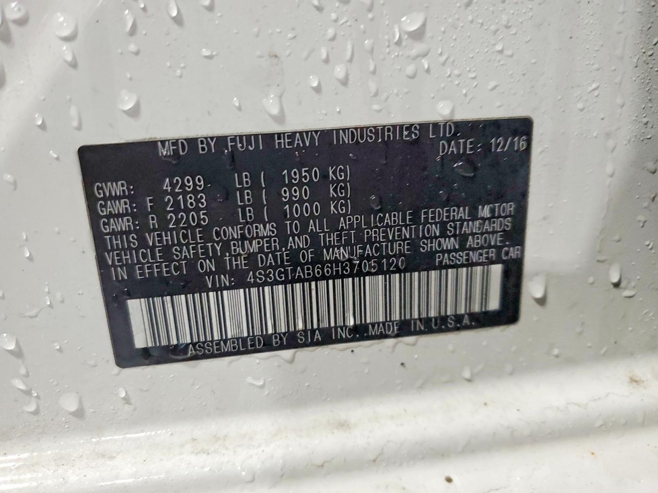 2017 SUBARU IMPREZA PREMIUM photo 13