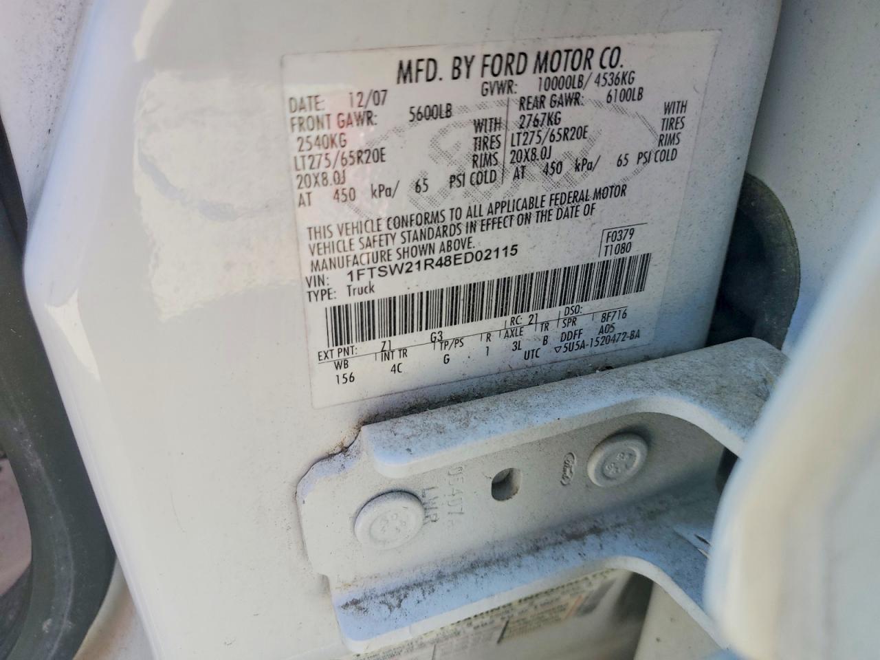 2008 FORD F250 SUPER DUTY photo 12