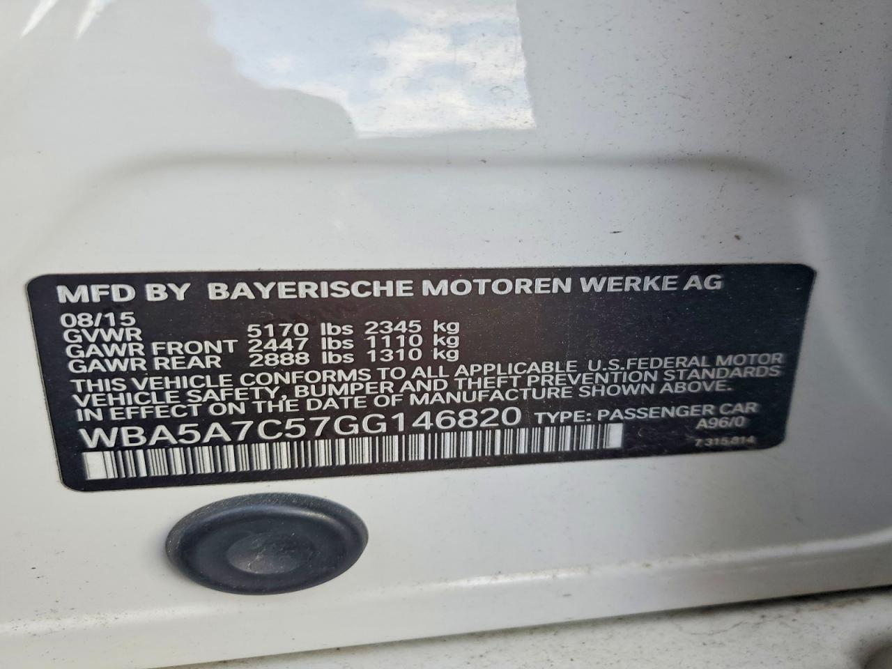 2016 BMW 528 XI photo 12