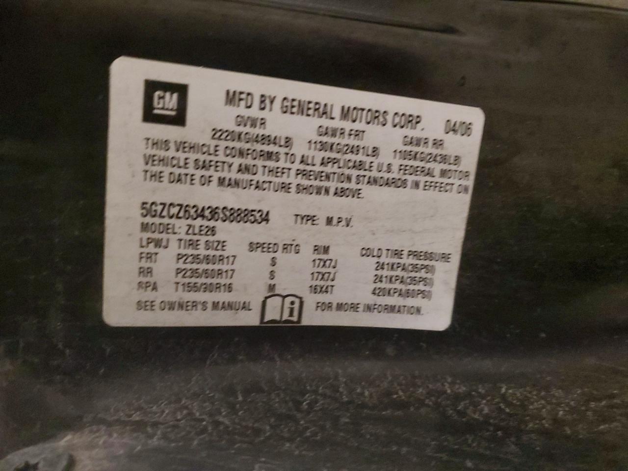2006 SATURN VUE photo 12