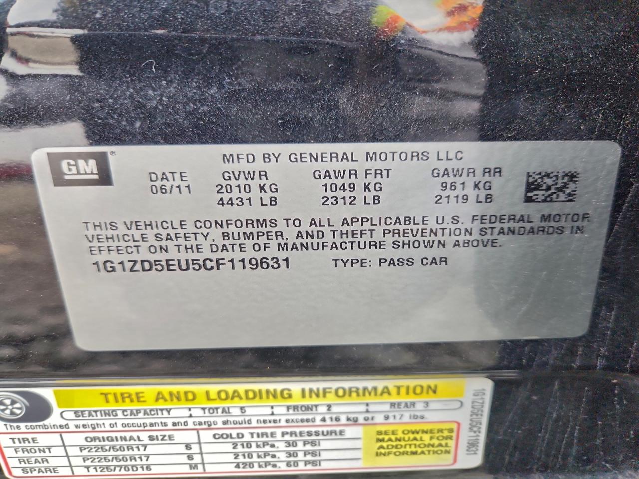 2012 CHEVROLET MALIBU 2LT photo 23