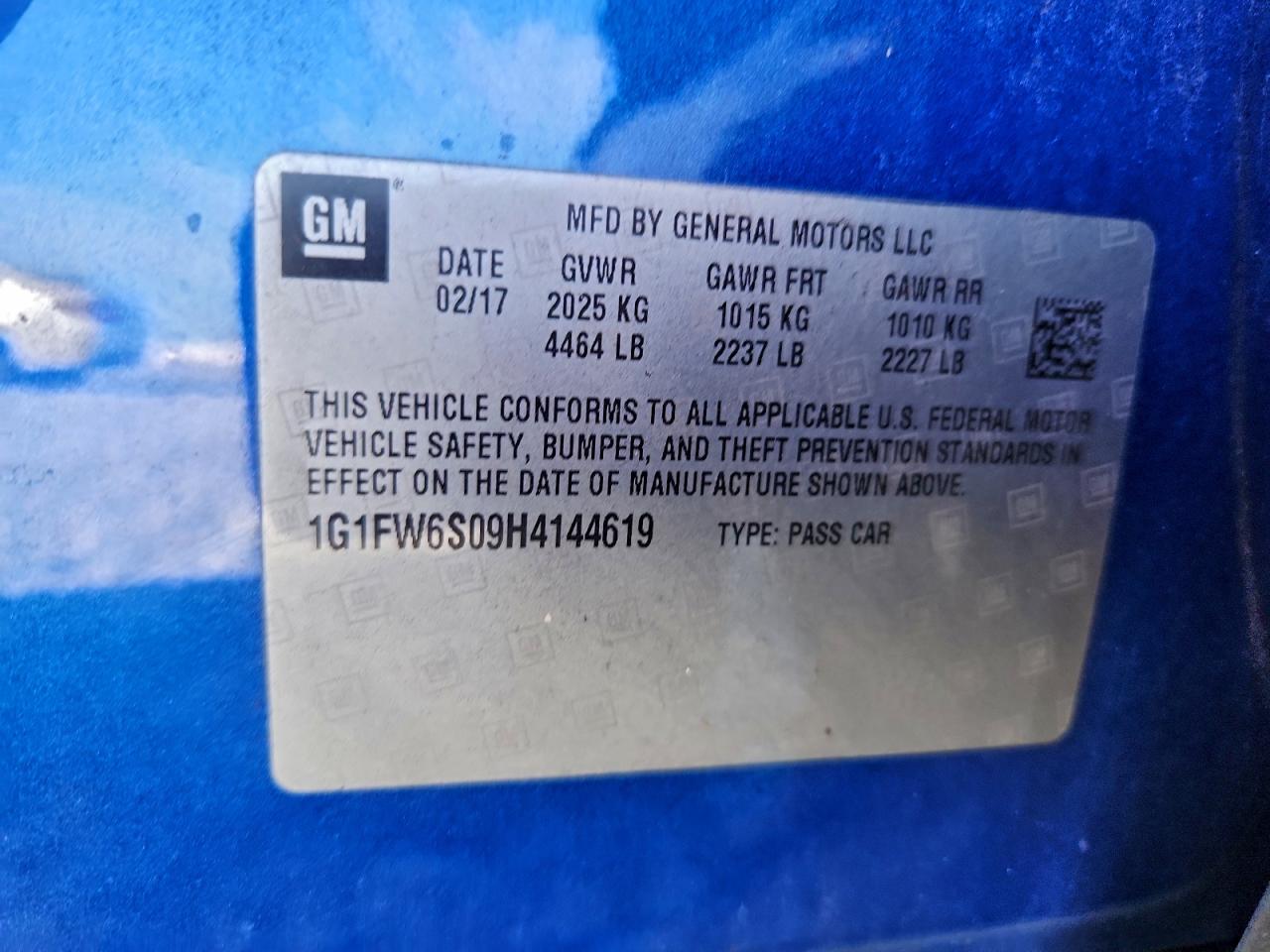 2017 CHEVROLET BOLT EV LT photo 14