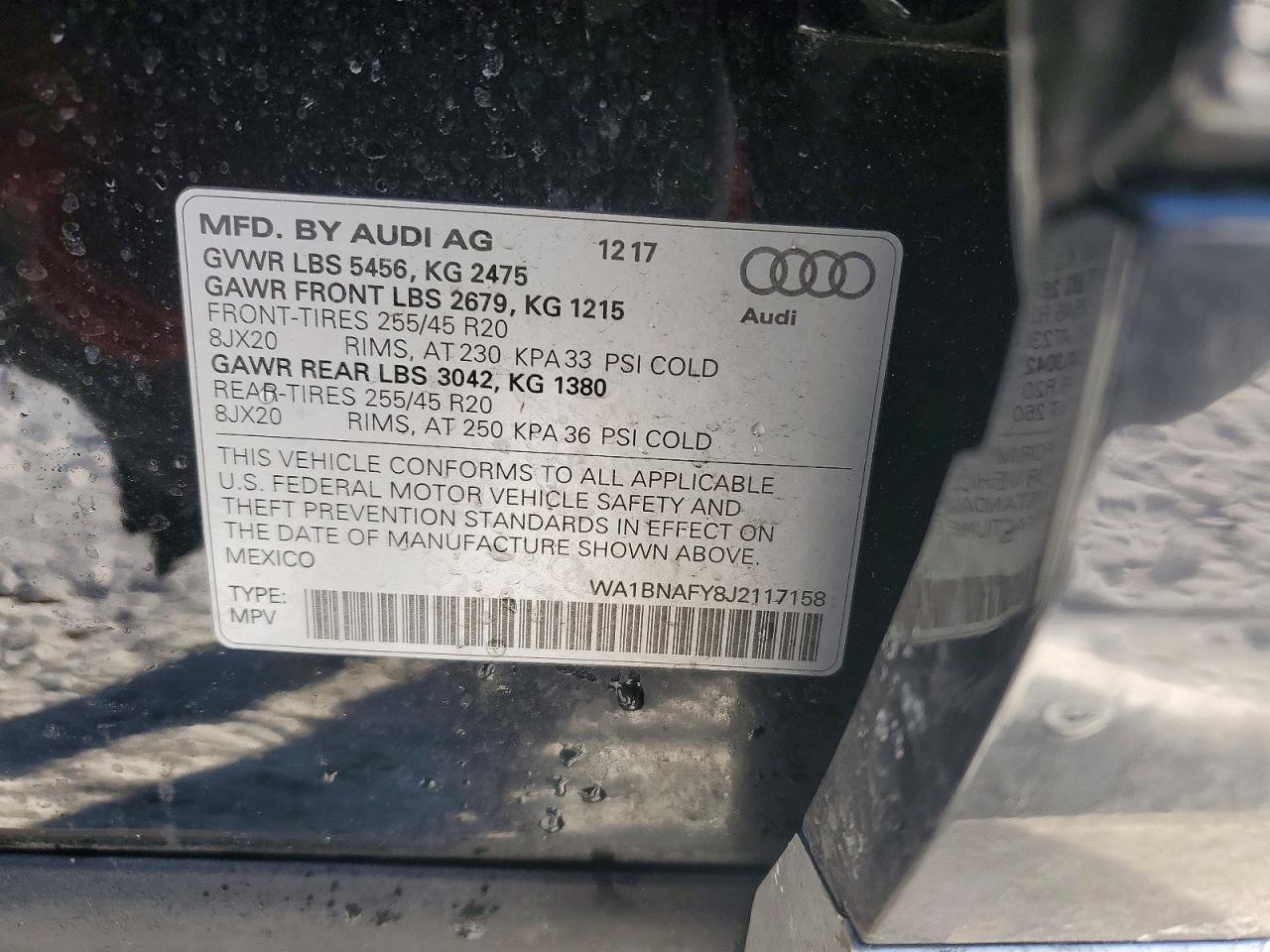 2018 AUDI Q5 PREMIUM PLUS photo 13