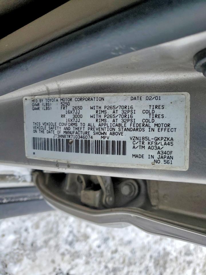2001 TOYOTA 4RUNNER LIMITED photo 13