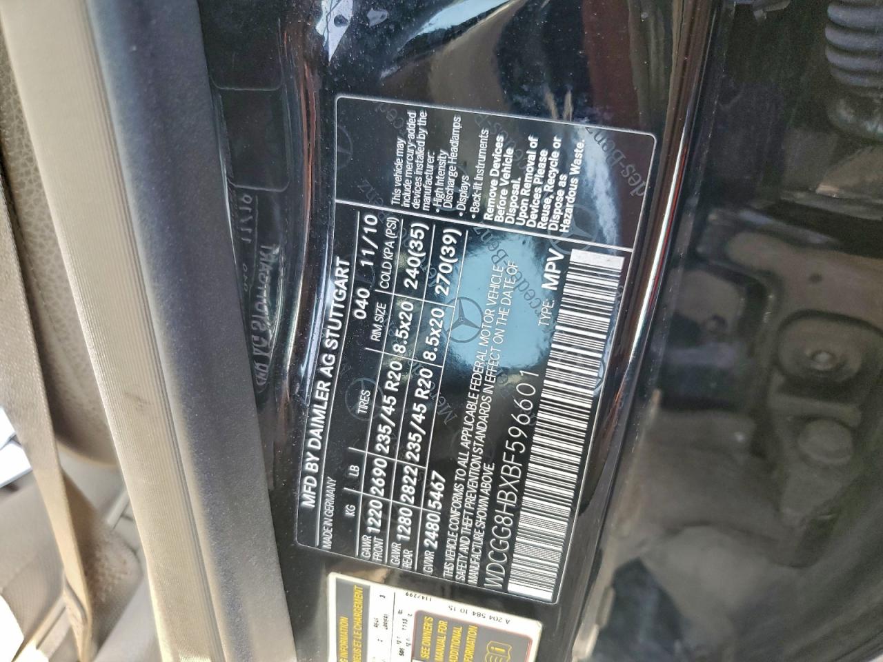 2011 MERCEDES-BENZ GLK 350 4MATIC photo 13