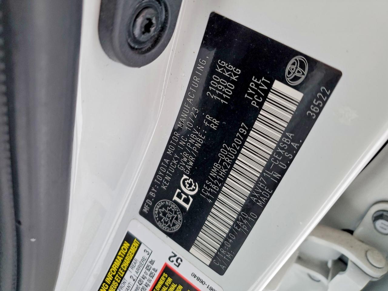 2024 TOYOTA CAMRY XLE photo 13