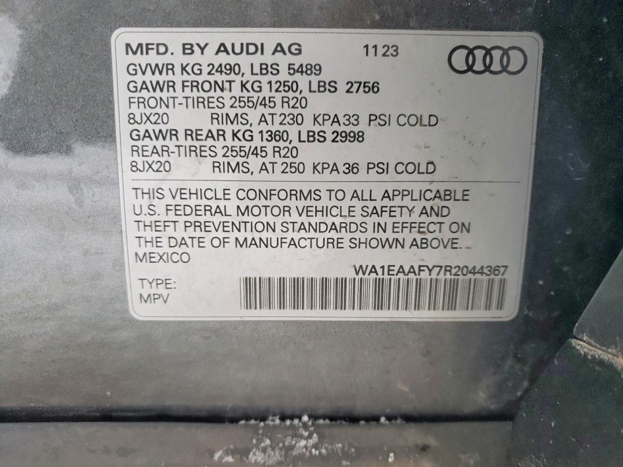 2024 AUDI Q5 PREMIUM PLUS 45 photo 13