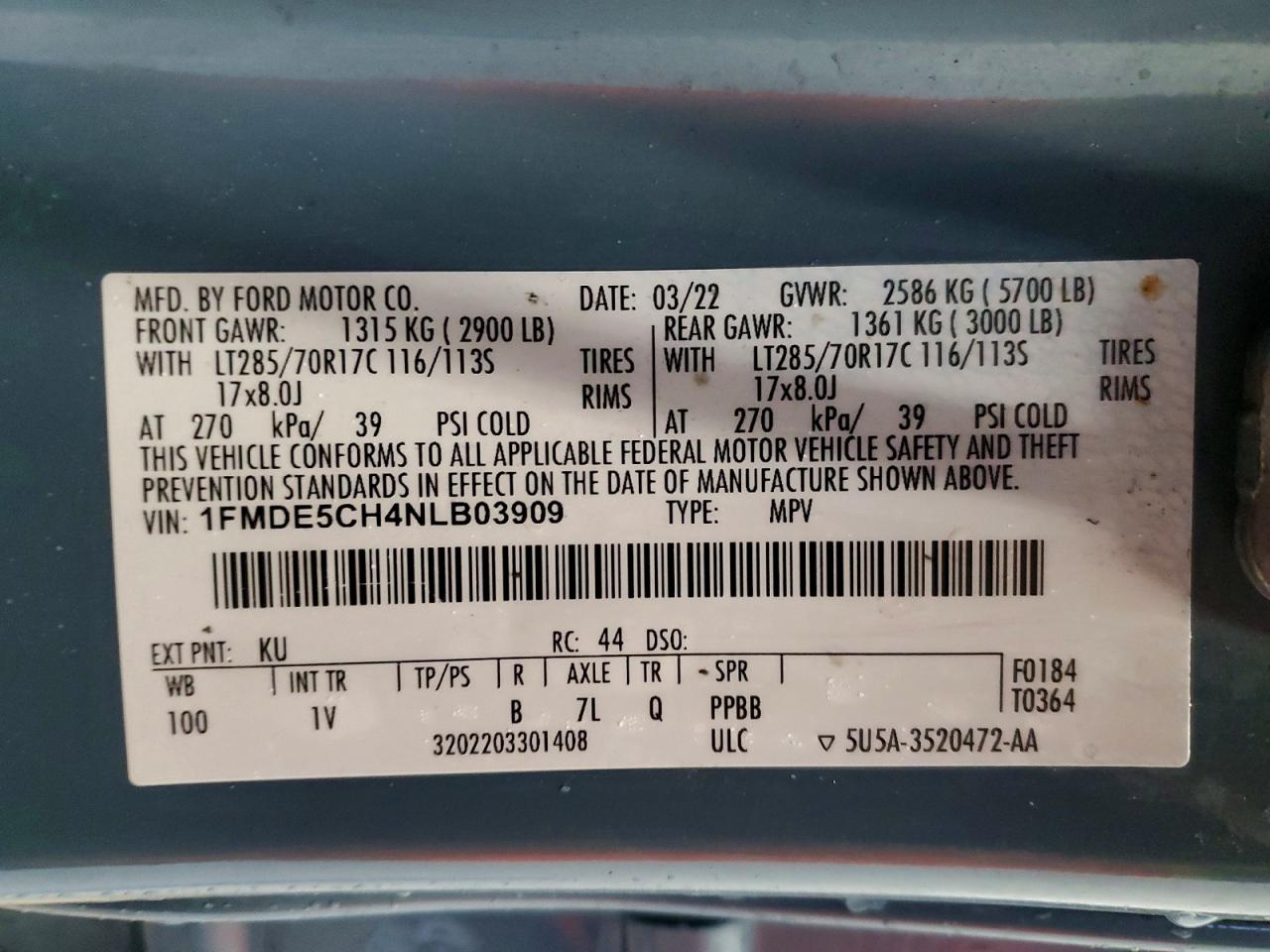 2022 FORD BRONCO BASE photo 14