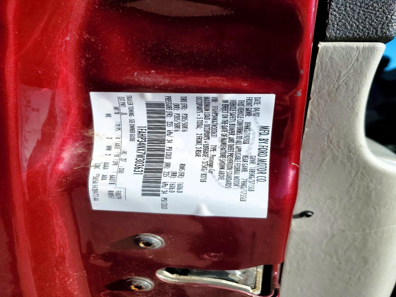 2007 FORD FOCUS ZX4 photo 13