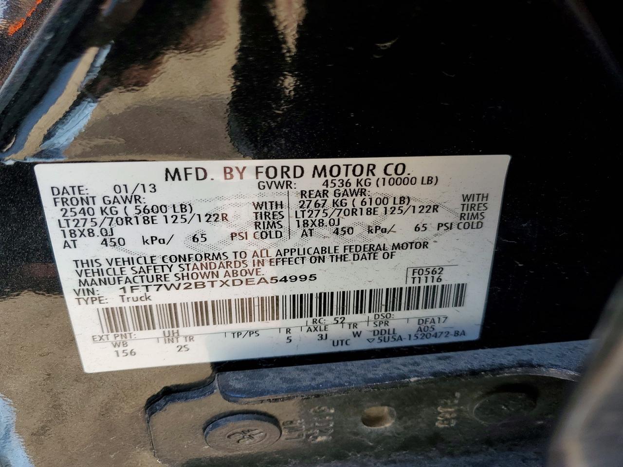 2013 FORD F250 SUPER DUTY photo 13