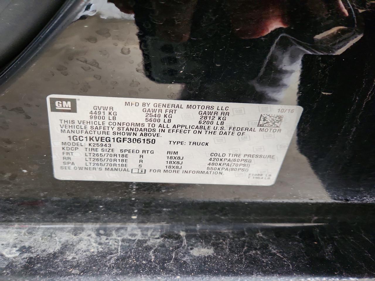 2016 CHEVROLET SILVERADO K2500 HEAVY DUTY LT photo 23