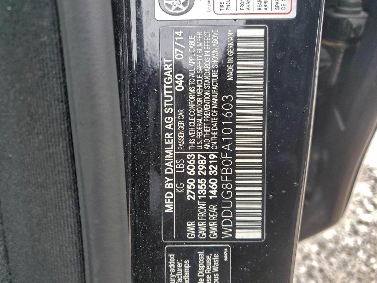 2015 MERCEDES-BENZ S 550 4MATIC photo 12
