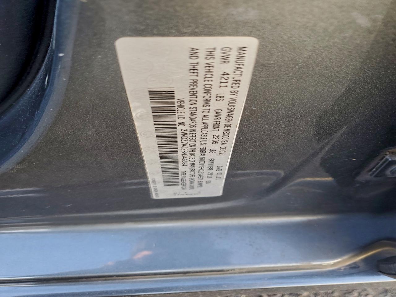 2011 VOLKSWAGEN JETTA SE photo 13
