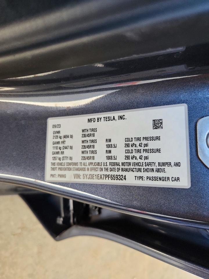 2023 TESLA MODEL 3 photo 12