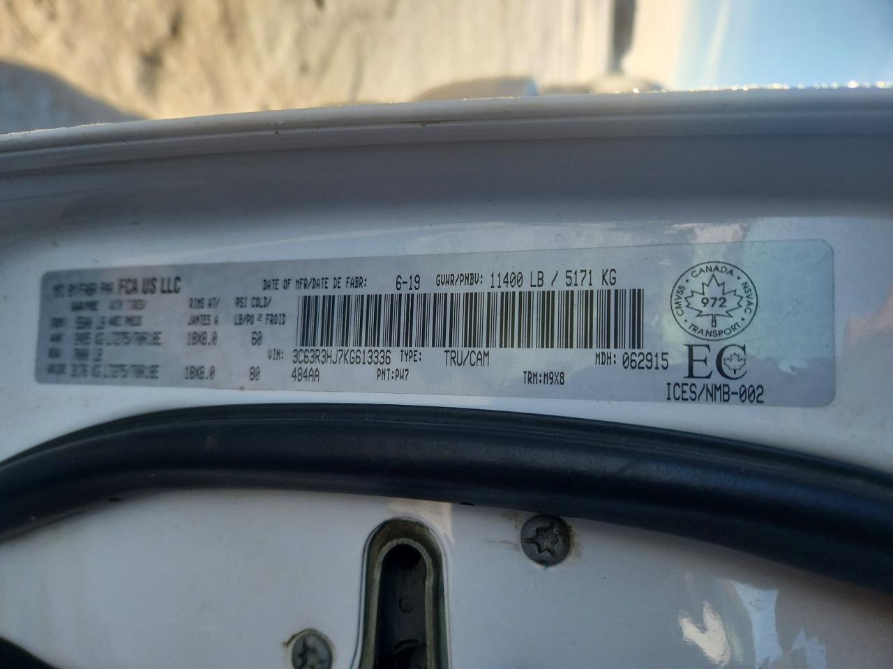 2019 RAM 3500 BIG HORN photo 12
