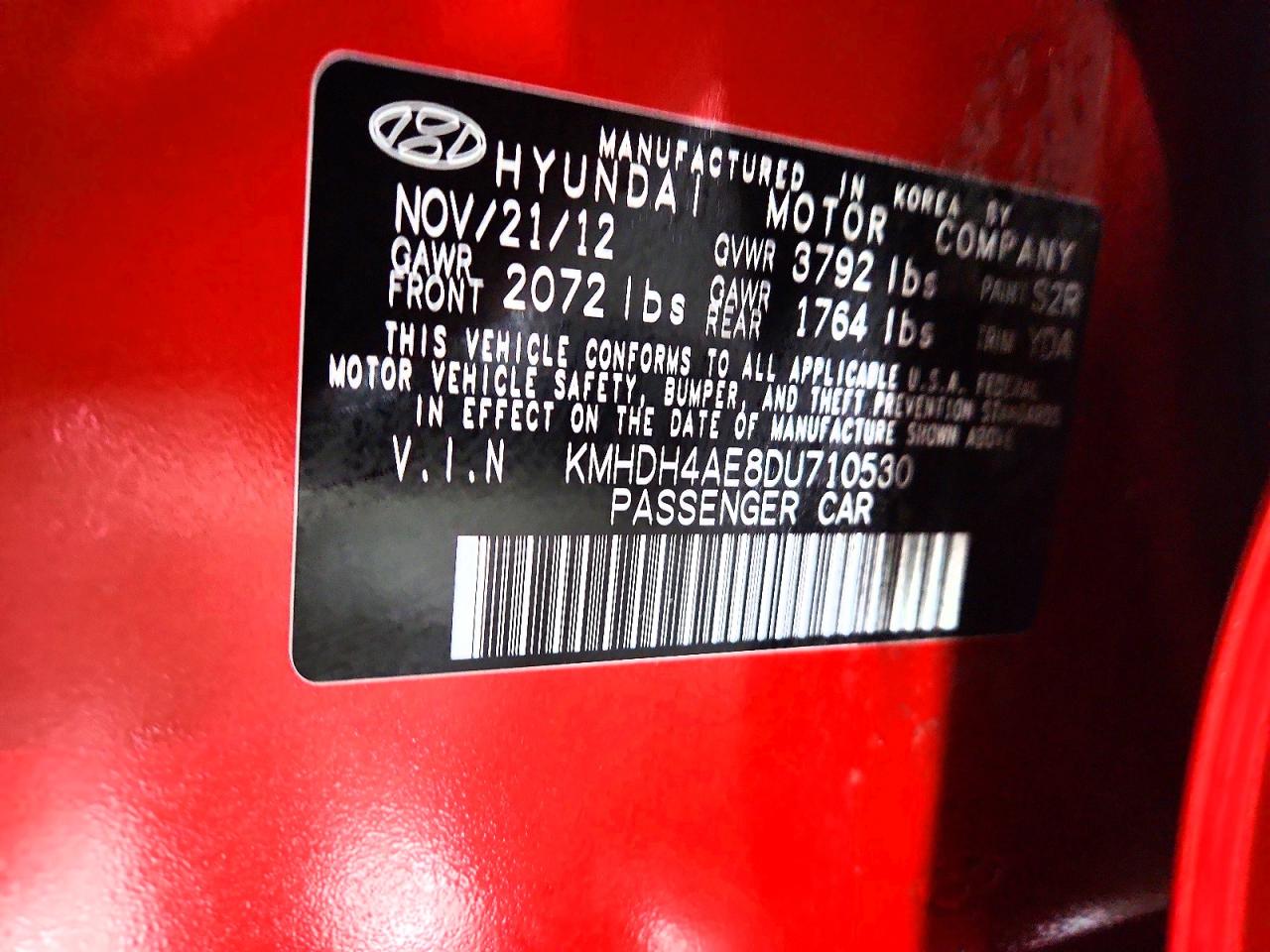 2013 HYUNDAI ELANTRA GLS photo 12