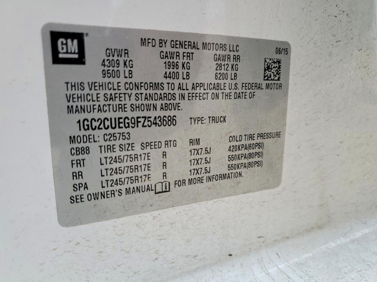 2015 CHEVROLET SILVERADO C2500 HEAVY DUTY photo 12