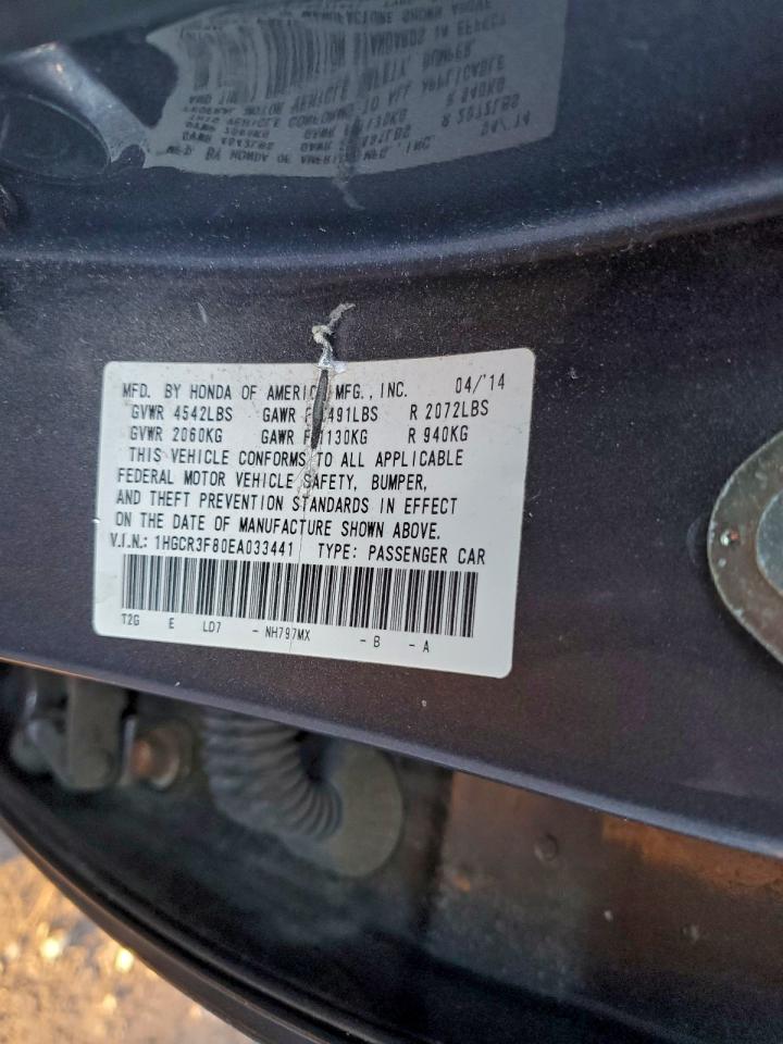 2014 HONDA ACCORD EXL photo 12