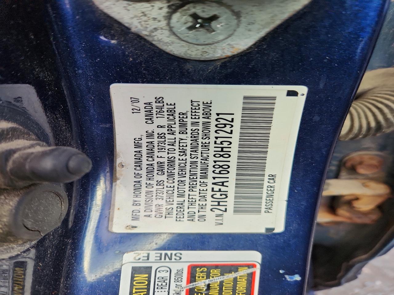 2008 HONDA CIVIC EX photo 23