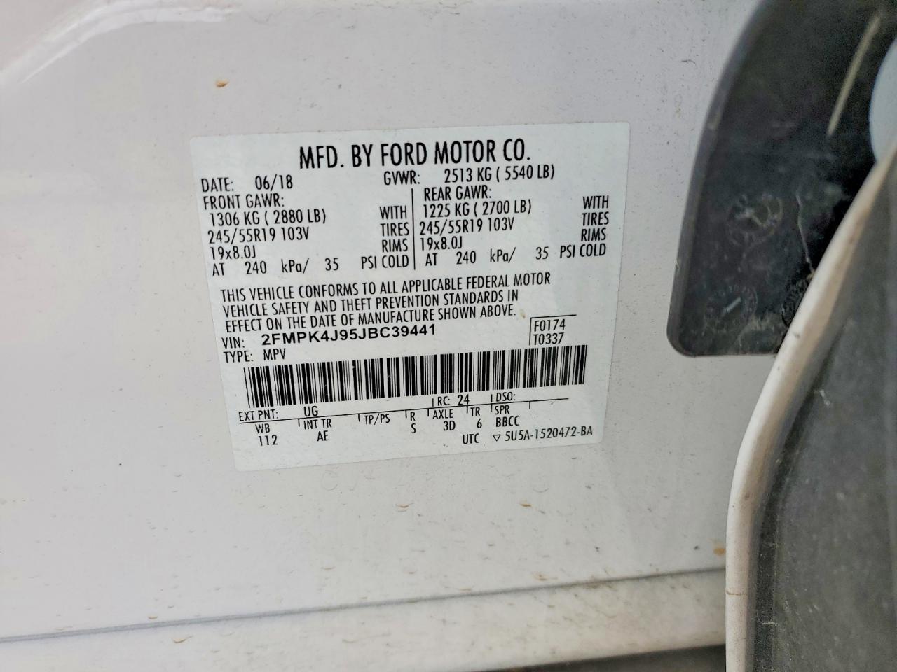 2018 FORD EDGE SEL photo 13