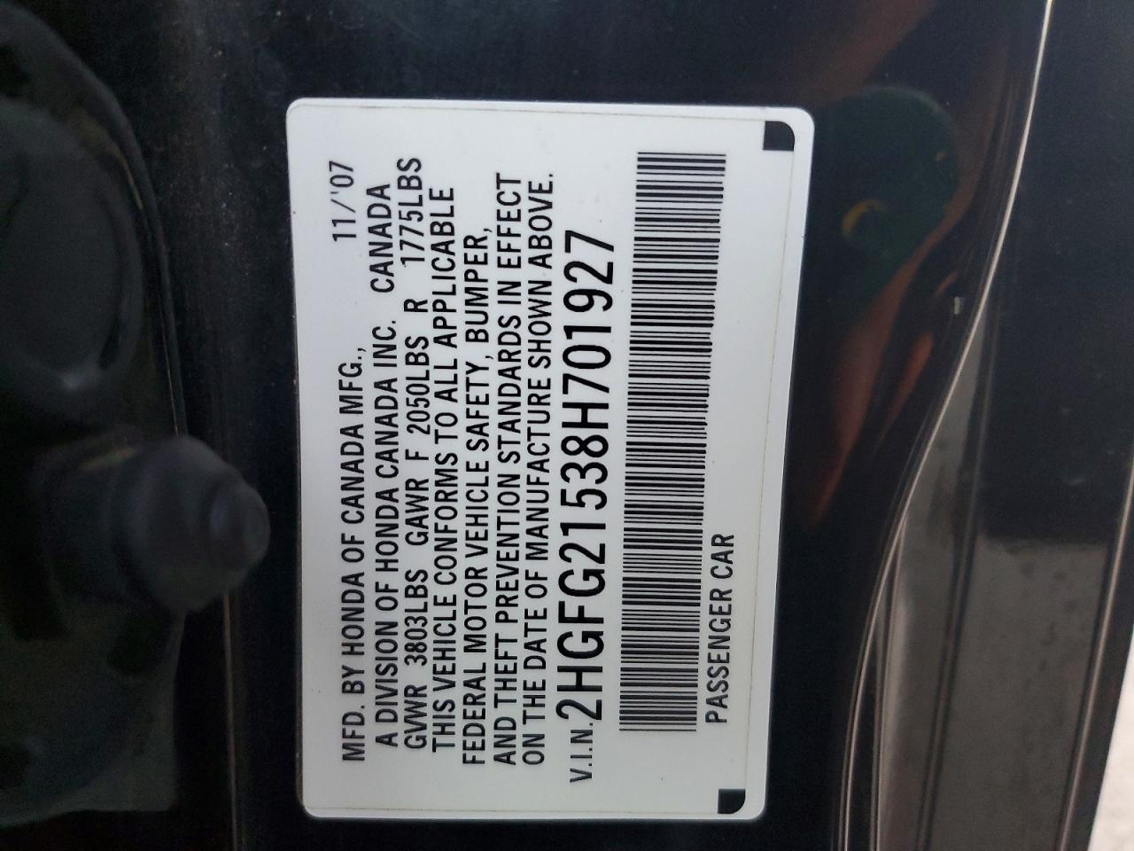 2008 HONDA CIVIC SI photo 12