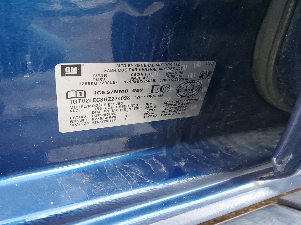 2017 GMC SIERRA K1500 photo 23