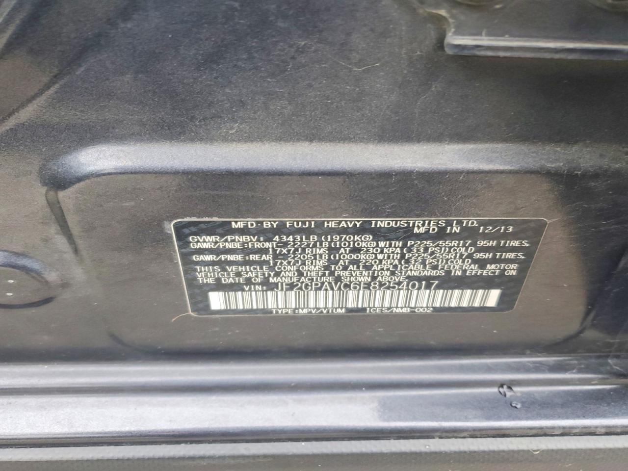 2014 SUBARU XV CROSSTREK 2.0 PREMIUM photo 13