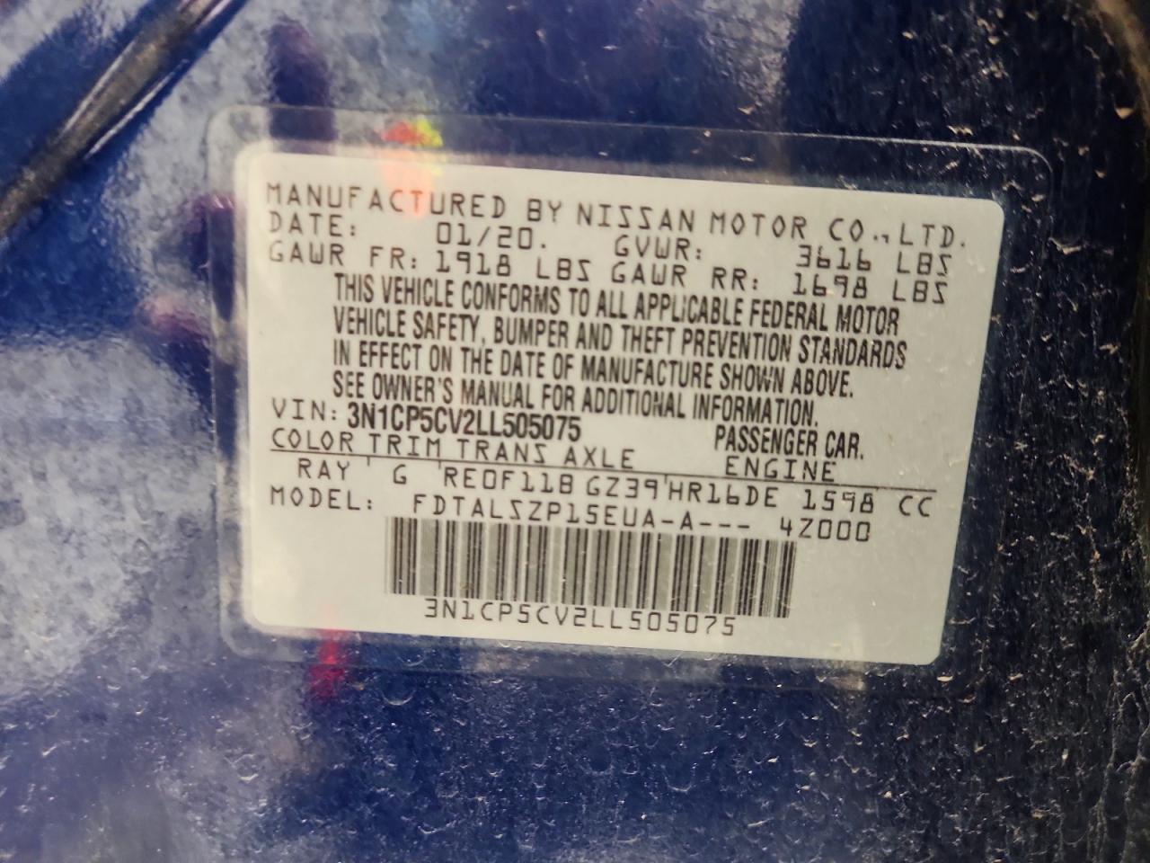 2020 NISSAN KICKS SV photo 13