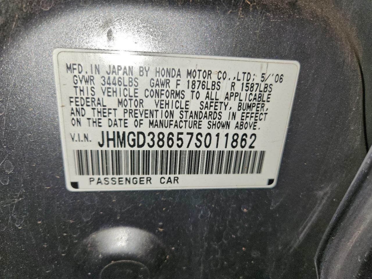 2007 HONDA FIT S photo 13