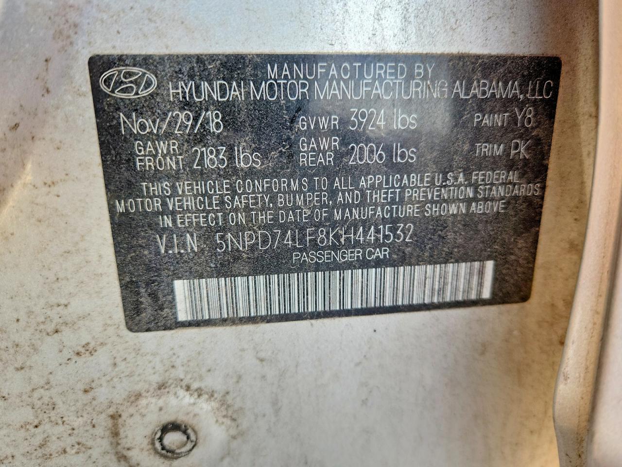 2019 HYUNDAI ELANTRA SE photo 12