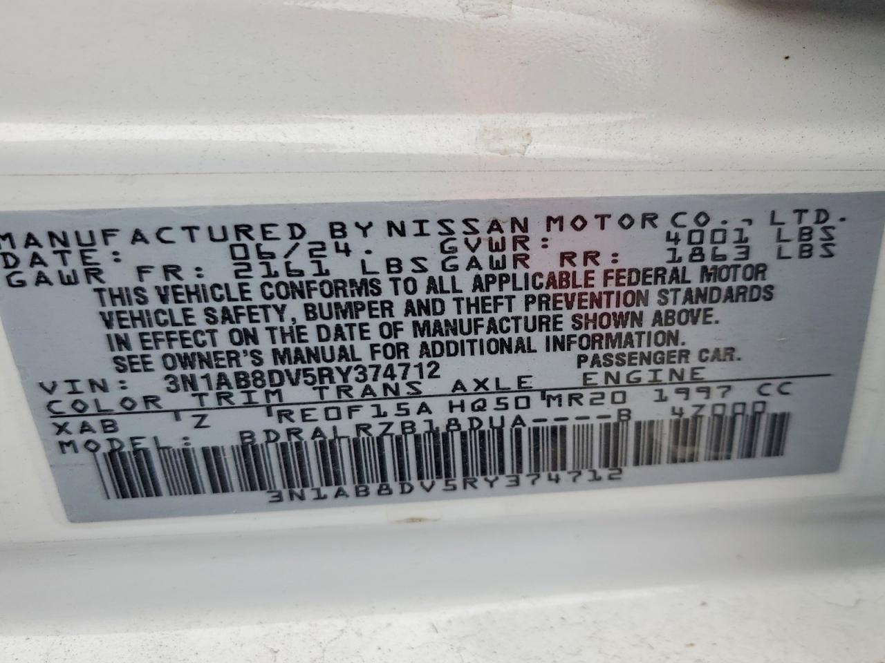 2024 NISSAN SENTRA SR photo 13