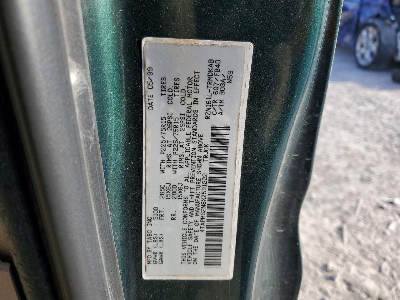 1999 TOYOTA TACOMA photo 12