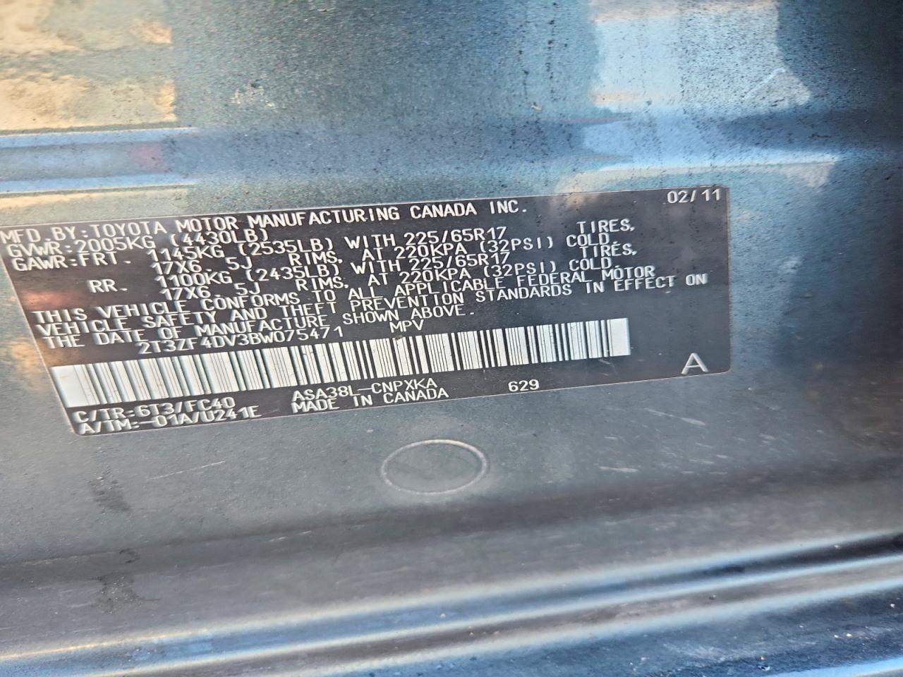 2011 TOYOTA RAV4 photo 13
