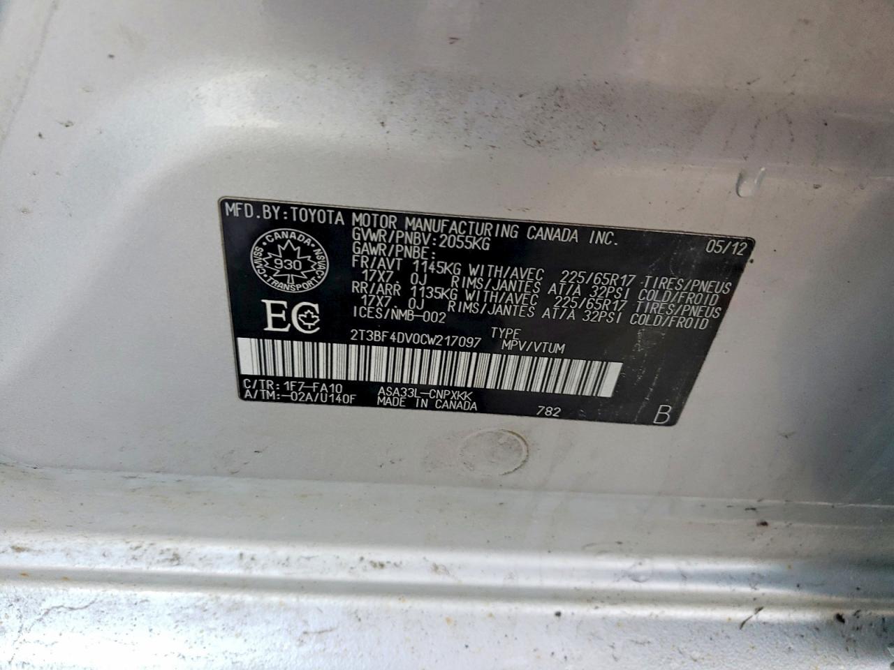 2012 TOYOTA RAV4 photo 13