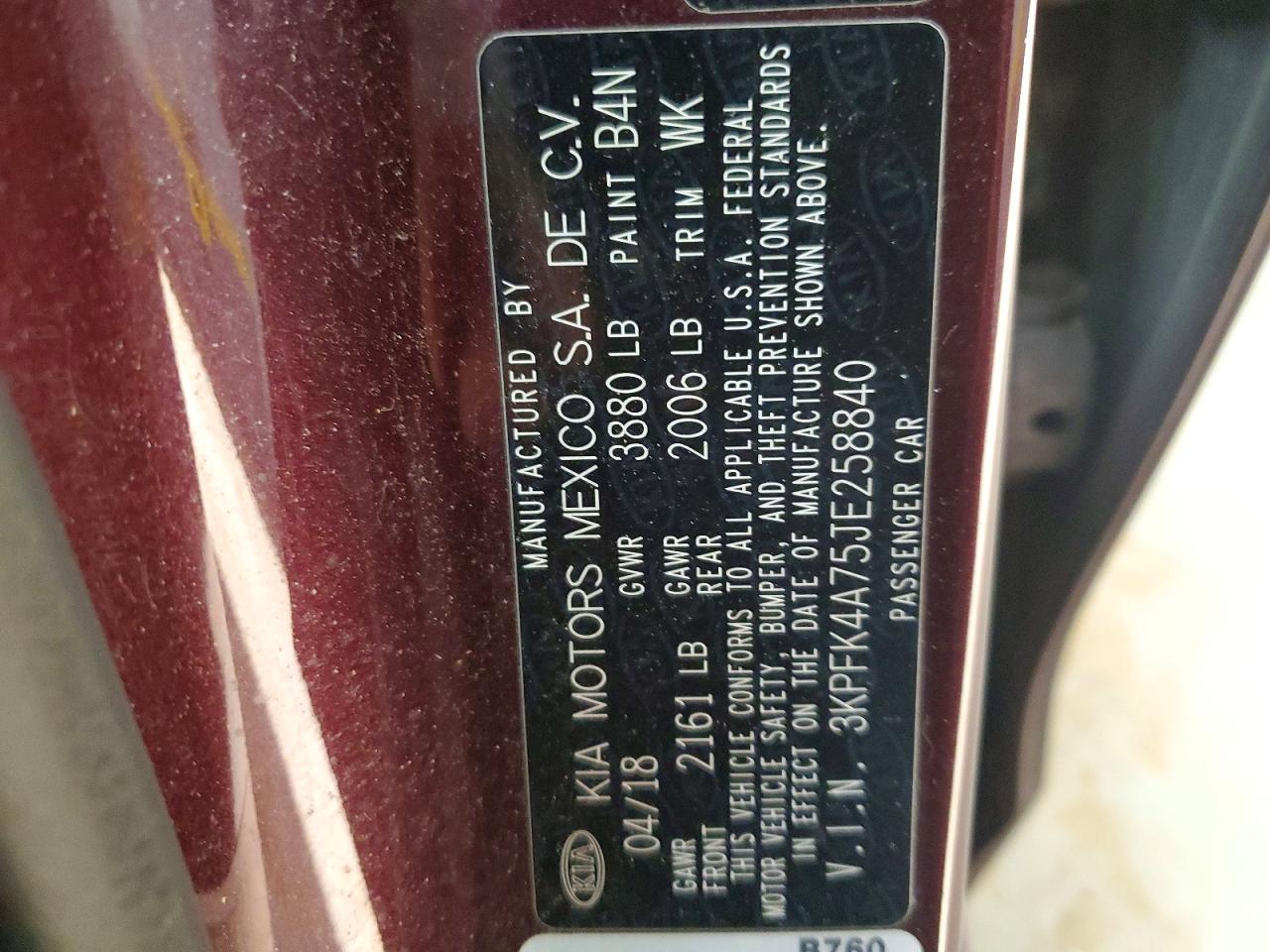 2018 KIA FORTE LX photo 12