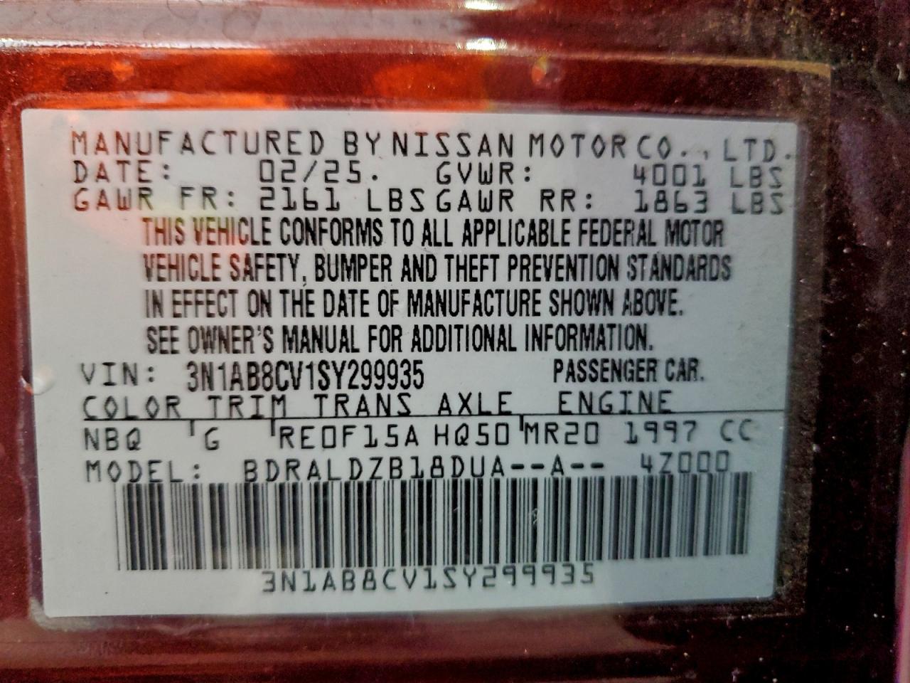 2025 NISSAN SENTRA SV photo 13
