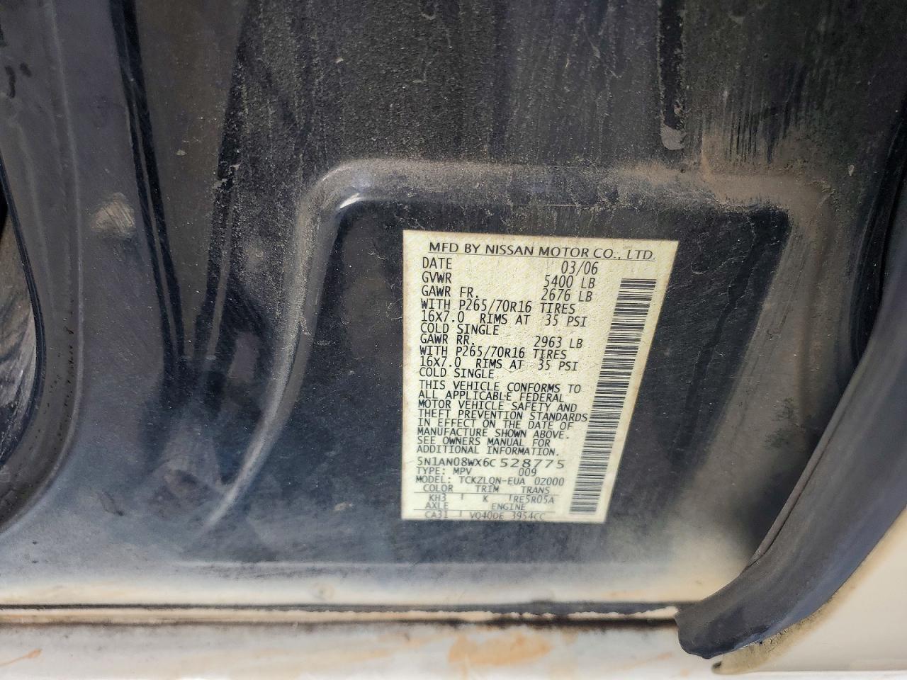 2006 NISSAN XTERRA OFF ROAD photo 13