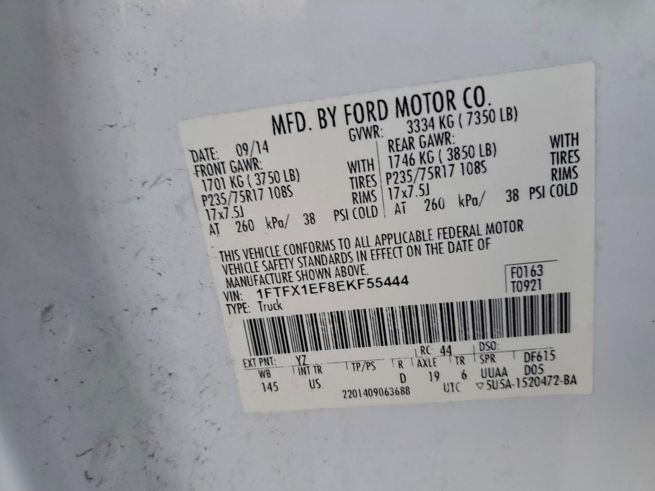 2014 FORD F150 SUPER CAB photo 23