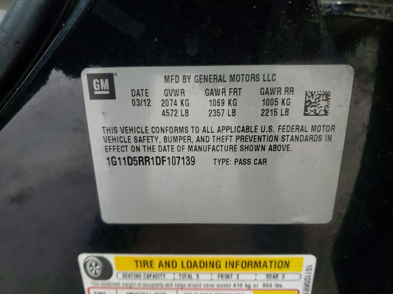 2013 CHEVROLET MALIBU 1LT photo 12