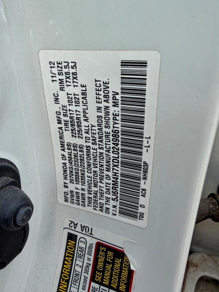 2013 HONDA CR-V EXL photo 19