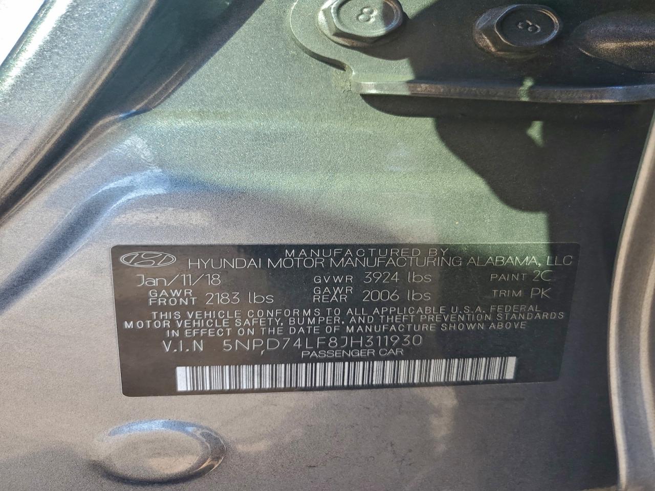 2018 HYUNDAI ELANTRA SE photo 12