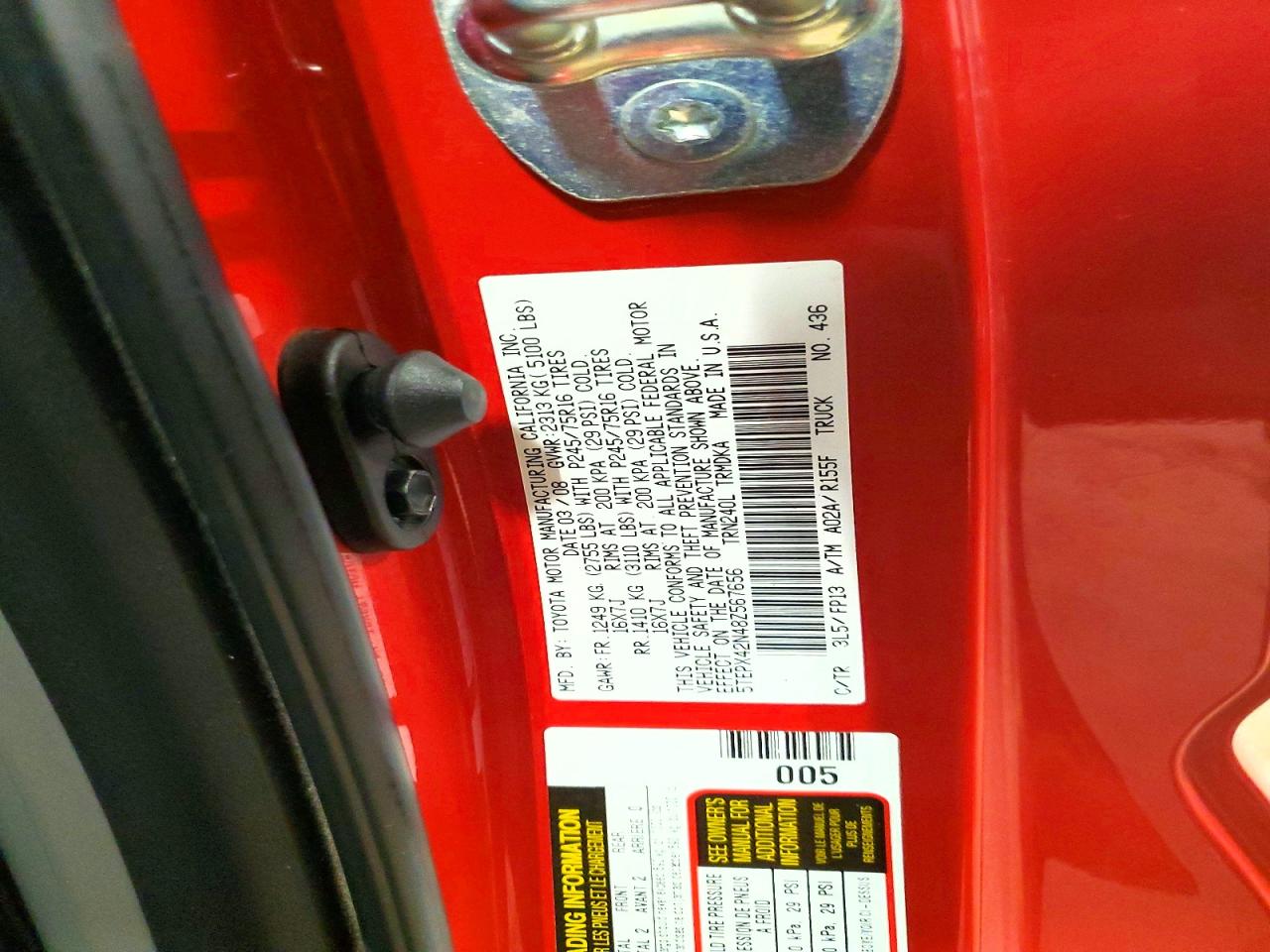 2008 TOYOTA TACOMA photo 13